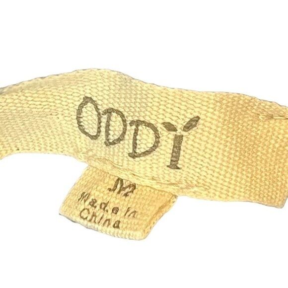 Oddy Womens Blue Swiss Raised Dot Womens Cardigan Sweater Plaid Ruffle V-Neck M - Picture 15 of 16